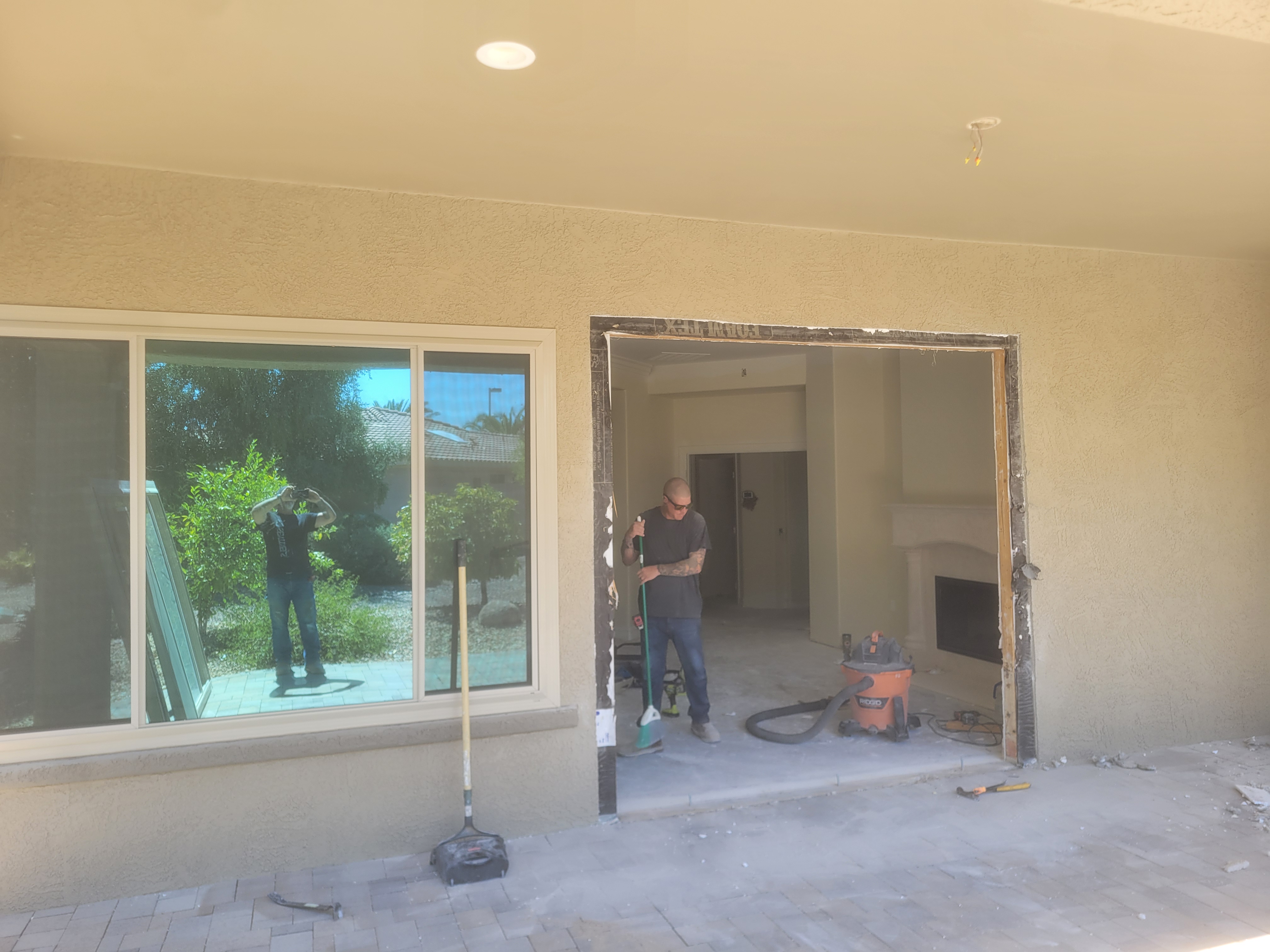 Handyman upgrading hardware, dimmers, and organizers